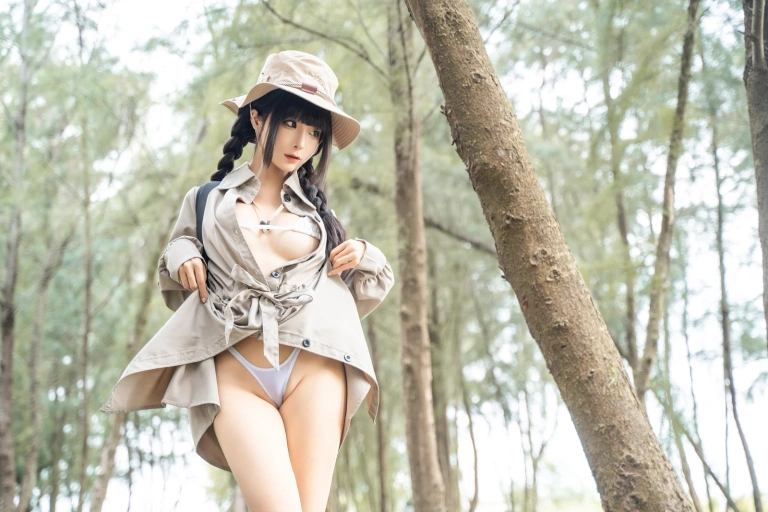 蠢沫沫《露营》主题写真：53张全套美图
