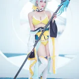 周叽是可爱兔兔《清姬》主题写真：29张全套美图