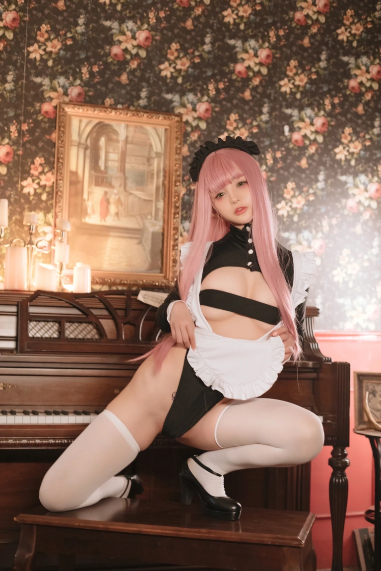 桜井宁宁《复古女仆》主题写真：45张全套美图