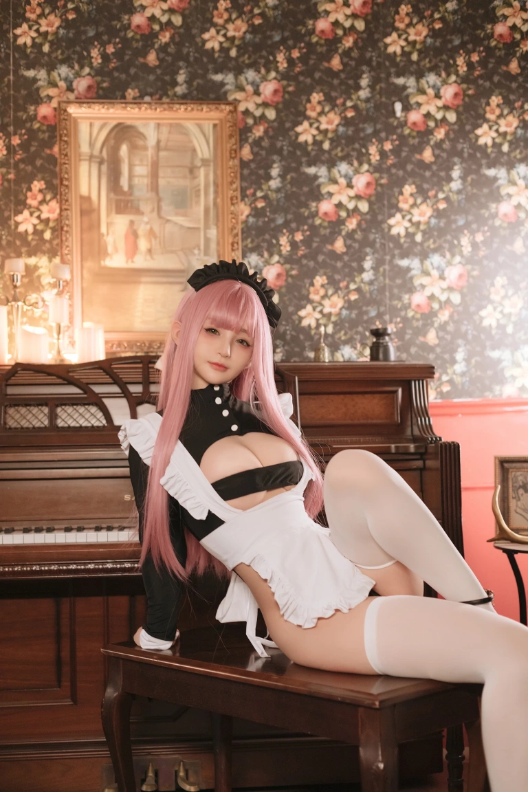 桜井宁宁《复古女仆》主题写真：45张全套美图