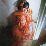 蠢沫沫《血婚纱》主题写真：11张全套美图
