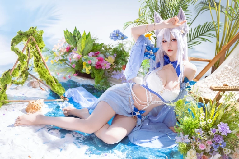 星之迟迟《2026年01月计划C 碧蓝航线 信浓泳装》主题写真：52张全套美图