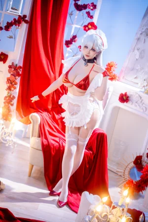星之迟迟《2026年03月上 1 – 贝尔法斯特（碧蓝航线）》主题写真：49张全套美图