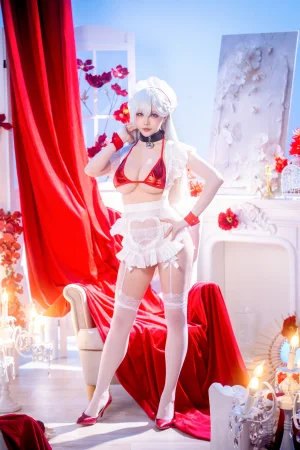 星之迟迟《2026年03月上 1 – 贝尔法斯特（碧蓝航线）》主题写真：49张全套美图