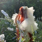 蠢沫沫《花丛婚纱》主题写真：67张全套美图