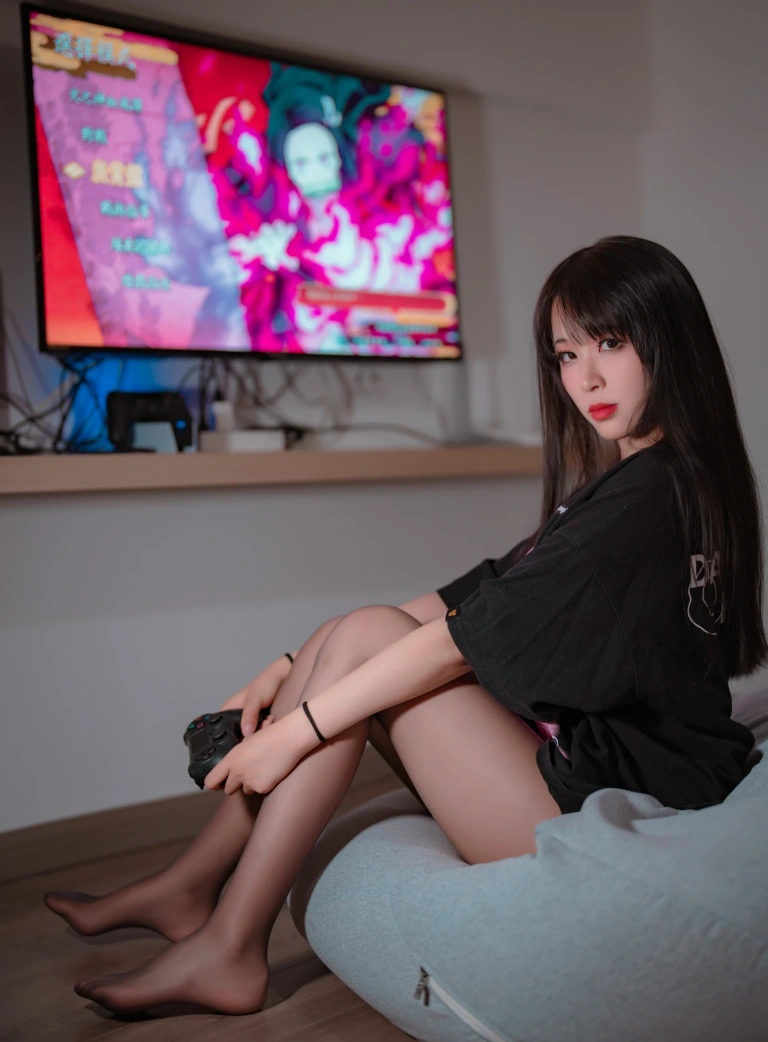 轩萧学姐《NO.34 – 游戏时间》主题写真：31张全套美图