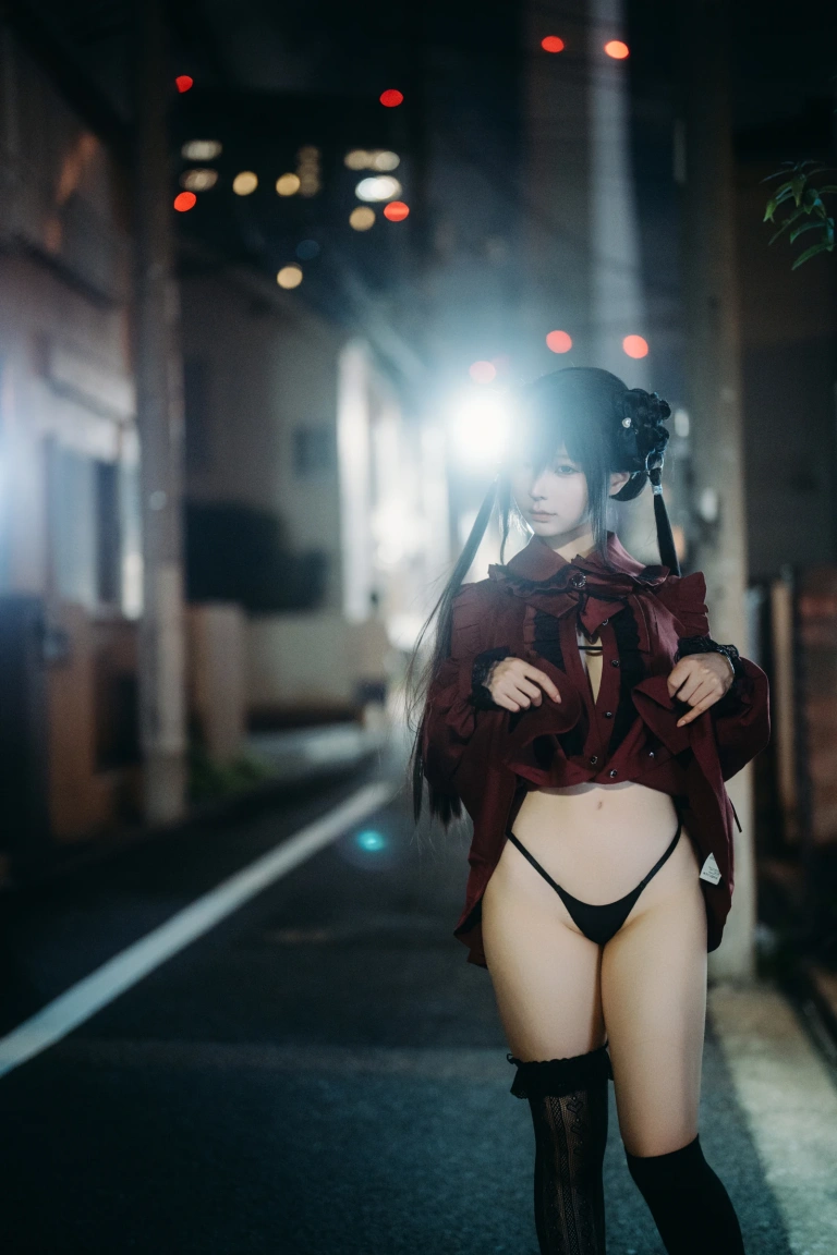 蠢沫沫《夜行》主题写真：57张全套美图