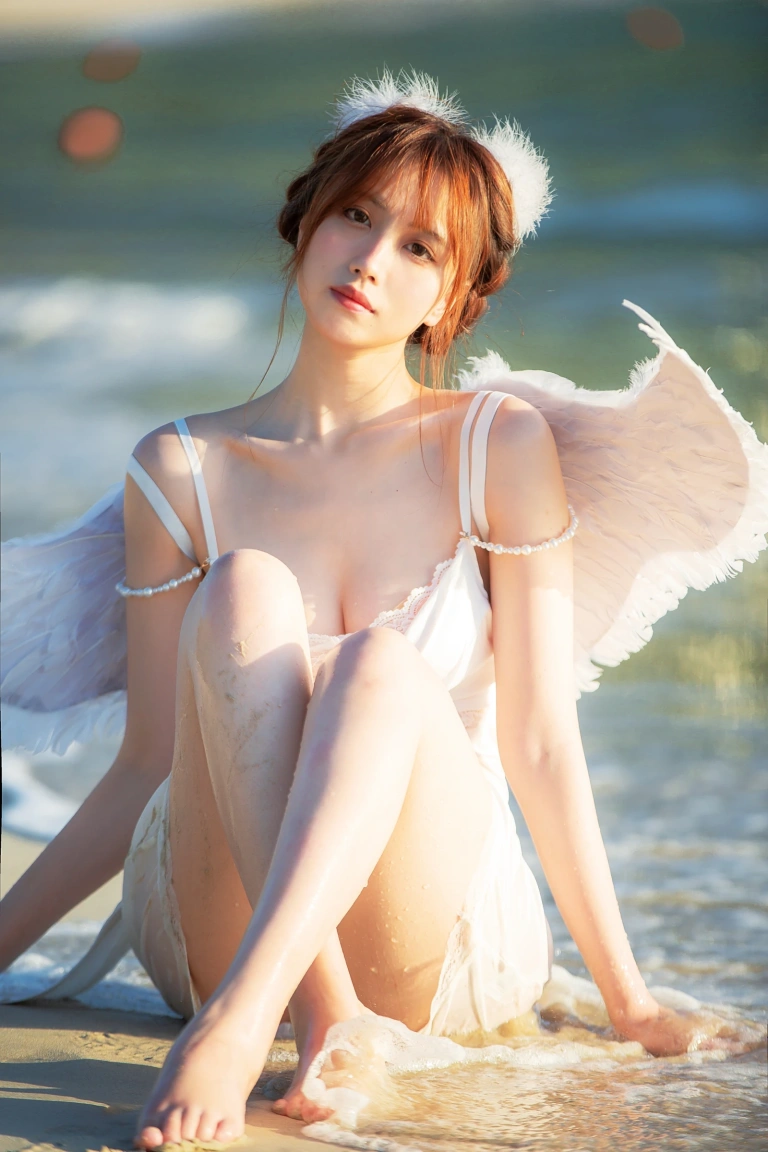 念雪《海边神明少女》主题写真：50张全套美图