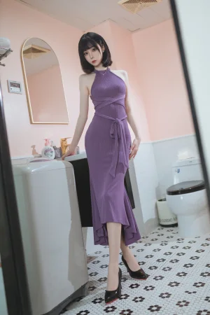 许岚《紫韵人妻》主题写真：28张全套美图