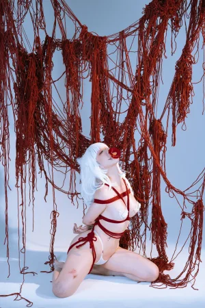 蠢沫沫《折翼》主题写真：62张全套美图