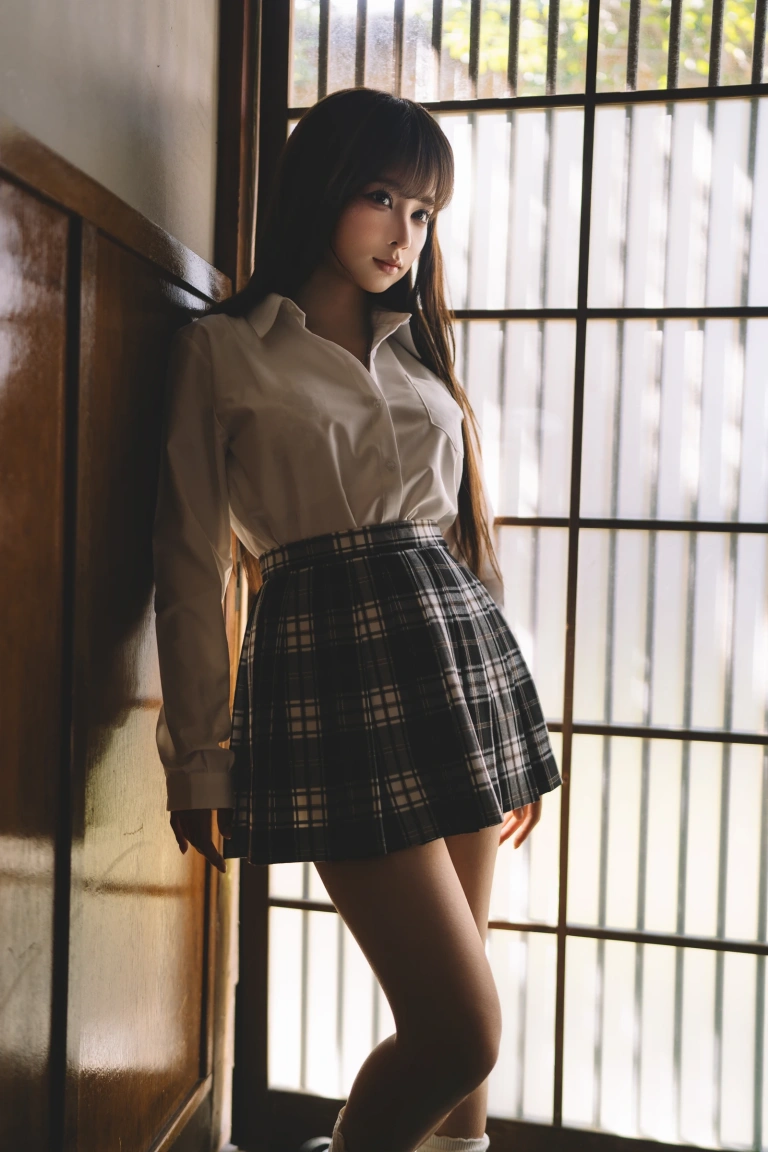 蠢沫沫《JK》主题写真：32张全套美图