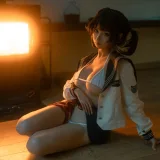 蠢沫沫《红绳》主题写真：18张全套美图
