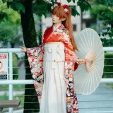 蠢沫沫《EVA 明日香 和服》主题写真：30张全套美图