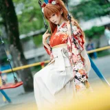 蠢沫沫《EVA 明日香 和服》主题写真：30张全套美图