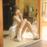 蠢沫沫《白吊带》主题写真：115张全套美图，含1个视频