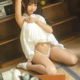 蠢沫沫《白吊带》主题写真：115张全套美图，含1个视频