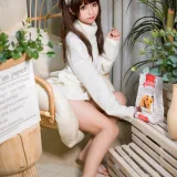 蠢沫沫《白毛衣》主题写真：45张全套美图