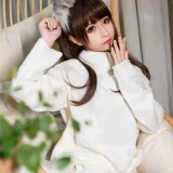 蠢沫沫《白毛衣》主题写真：45张全套美图