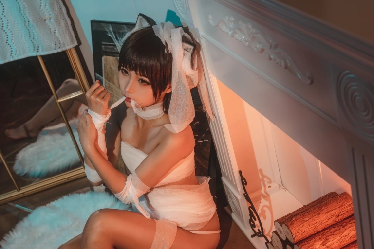蠢沫沫《绷带猫》主题写真：40张全套美图