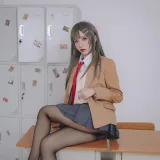 果咩酱《麻衣校服》主题写真：30张全套美图