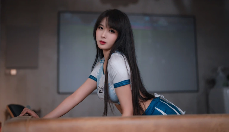 轩萧学姐《NO.43 – 足球宝贝》主题写真：64张全套美图，含1个视频
