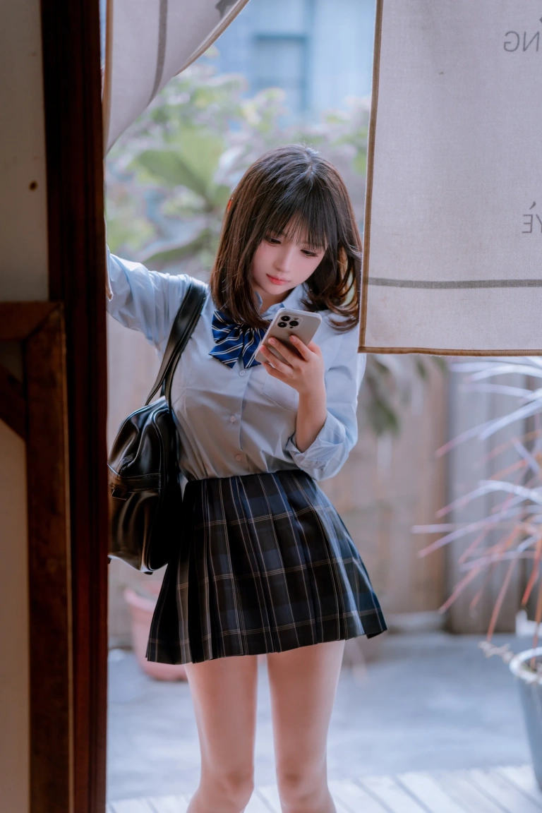桜井宁宁《jk之居家》主题写真：65张全套美图