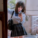 桜井宁宁《jk之居家》主题写真：65张全套美图