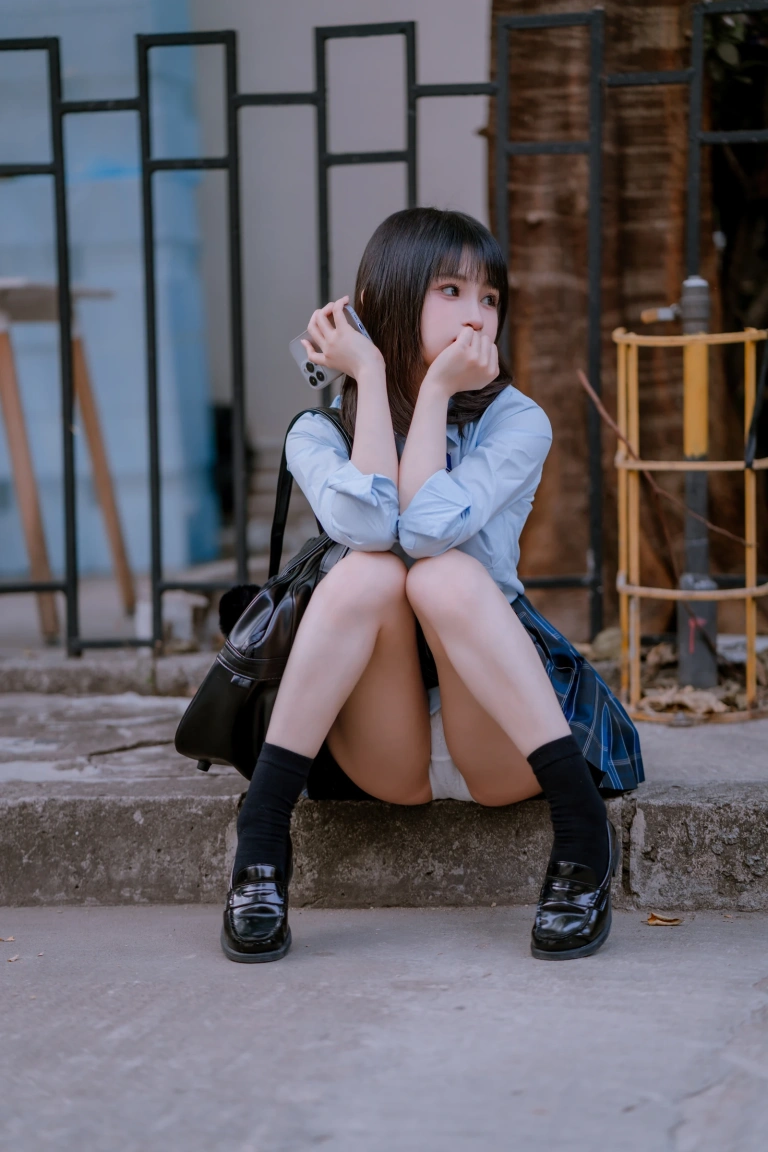 桜井宁宁《jk之居家》主题写真：65张全套美图