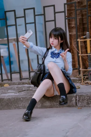 桜井宁宁《jk之居家》主题写真：65张全套美图