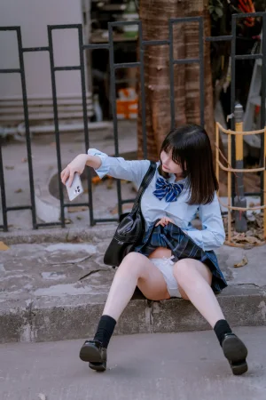 桜井宁宁《jk之居家》主题写真：65张全套美图