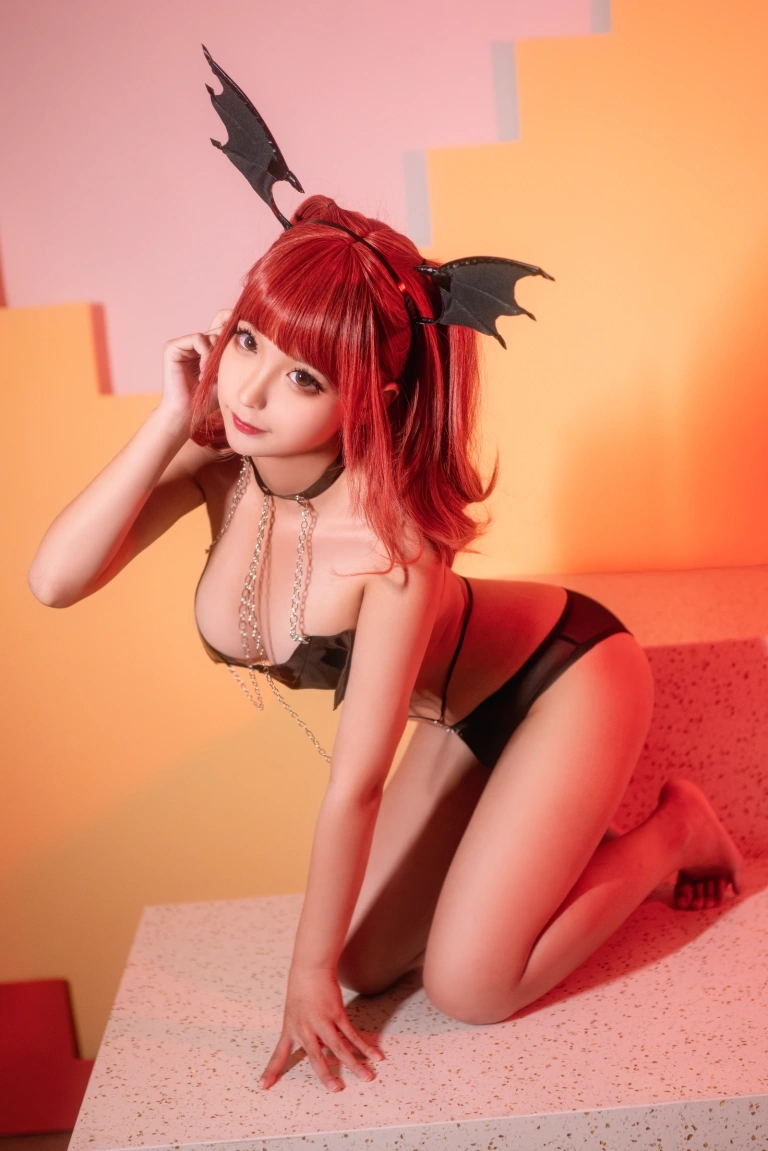 蠢沫沫《恶魔》主题写真：40张全套美图