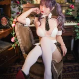 雯仔不讲道理《透明皮衣女仆》主题写真：18张全套美图