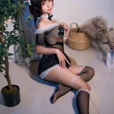 蠢沫沫《黑白女仆》主题写真：37张全套美图