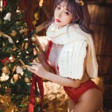 雯仔不讲道理《2020圣诞》主题写真：30张全套美图