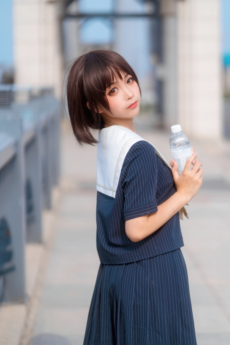 蠢沫沫《jk制服》主题写真：40张全套美图