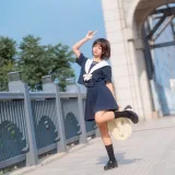 蠢沫沫《jk制服》主题写真：40张全套美图