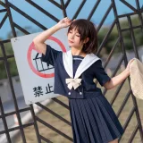 蠢沫沫《jk制服》主题写真：40张全套美图
