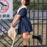 蠢沫沫《jk制服》主题写真：40张全套美图