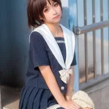 蠢沫沫《jk制服》主题写真：40张全套美图