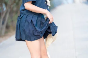 蠢沫沫《jk制服》主题写真：40张全套美图