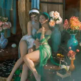 轩萧学姐&奶桃桃《NO.50 – 白娘子&青蛇》主题写真：26张全套美图，含1个视频