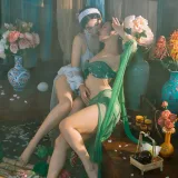 轩萧学姐&奶桃桃《NO.50 – 白娘子&青蛇》主题写真：26张全套美图，含1个视频