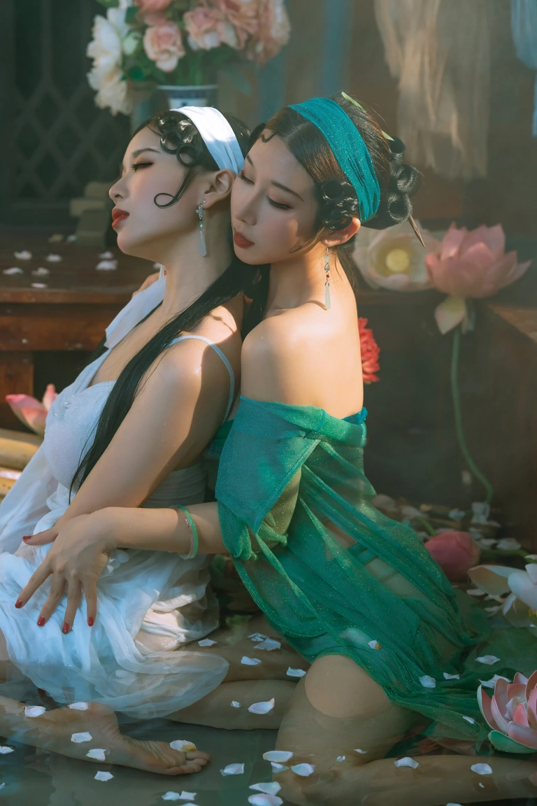轩萧学姐&奶桃桃《NO.50 – 白娘子&青蛇》主题写真：26张全套美图，含1个视频