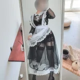 蠢沫沫《透明女仆自拍》主题写真：42张全套美图