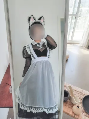 蠢沫沫《透明女仆自拍》主题写真：42张全套美图