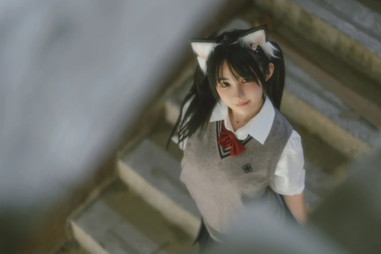 桜井宁宁《废墟jk》主题写真：74张全套美图