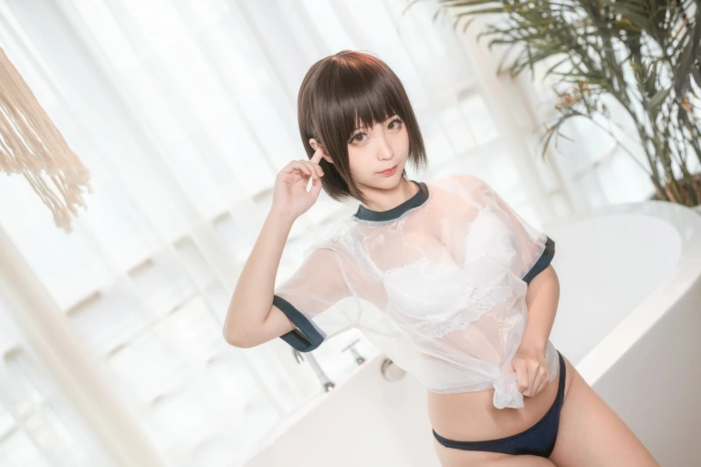 蠢沫沫《透明体操服》主题写真：40张全套美图