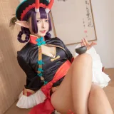 神楽坂真冬《第三季 序号5：《果実の酒気》酒吞cos》主题写真：150张全套美图，含3个视频