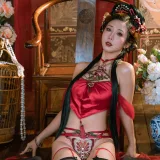 轩萧学姐&奶桃桃《NO.57 – 情趣肚兜》主题写真：23张全套美图，含1个视频