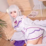 蠢沫沫《艾米利亚》主题写真：46张全套美图
